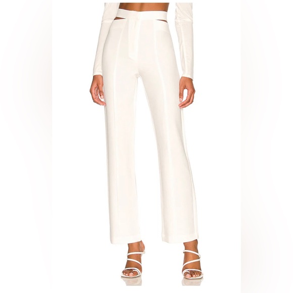 REVOLVE Pants - Bardot Kylie Cut Out Pant in Ivory